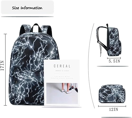 Miniatura 9 de mezhsa Mochila escolar para niño, mochila primaria relámpago medio, portátil, portátil, impermeable, ligera, de 17 pulgadas, 1-azul, Mochilas de