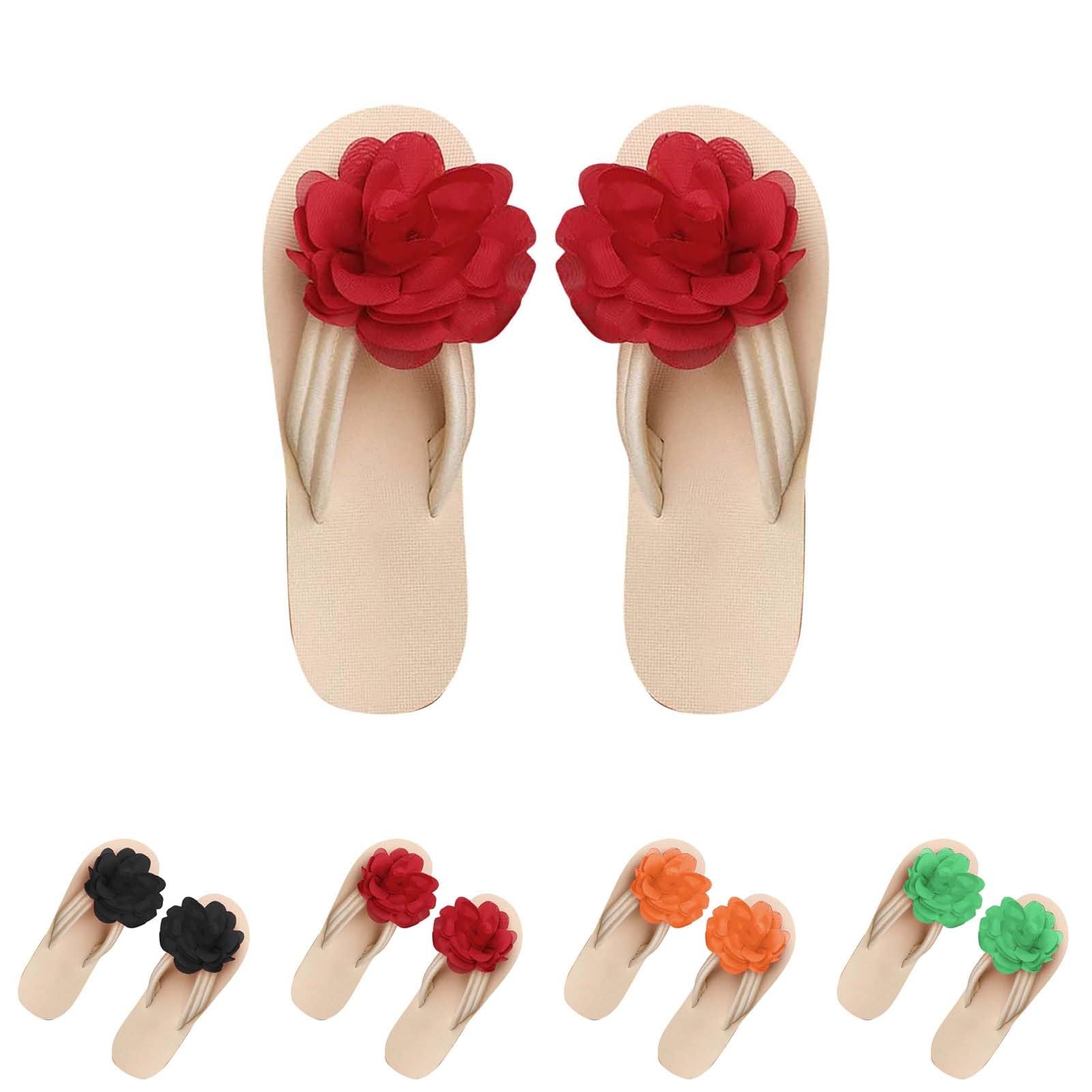 Sandalias de mujer con plataforma - Chanclas de verano de playa con