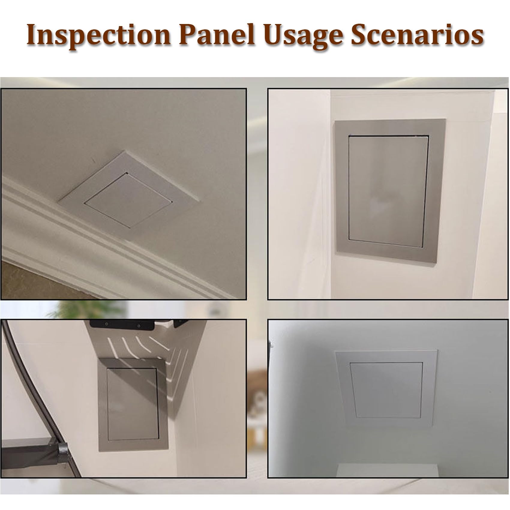 Genérico Puerta de Acceso de Aluminio magnética de presión para techos/Paredes de pladur y Tapas de inspección de ático