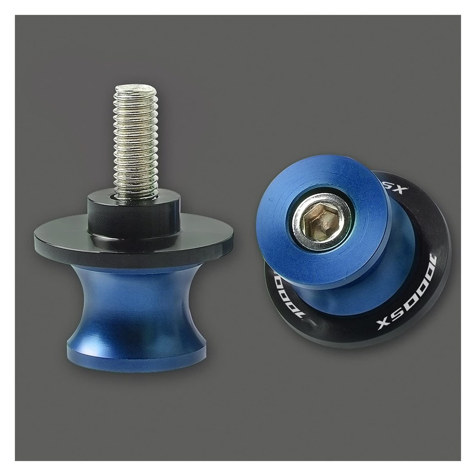 Bobines bras oscillant Kawasaki Z1000SX 2011-2020 curseur de support bleu