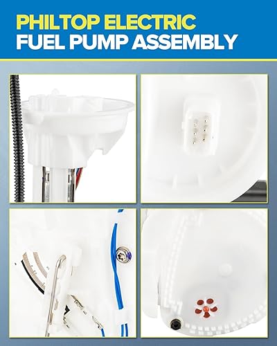 Miniatura 4 de PHILTOP Conjunto de bomba de combustible eléctrica FG0985 Reemplazo para Cooper 2002-2004 1.6L, kit de montaje de módulo de bomba de combustible