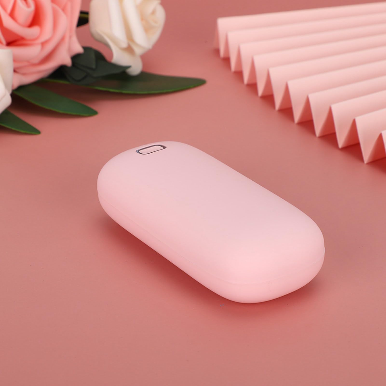 Mini scaldamani elettrico termostatico portatile con ricarica USB su entrambi i lati, scaldamani ricaricabile per ufficio, casa, uso esterno, calore di 4 ore con corpo in ABS morbido al tatto