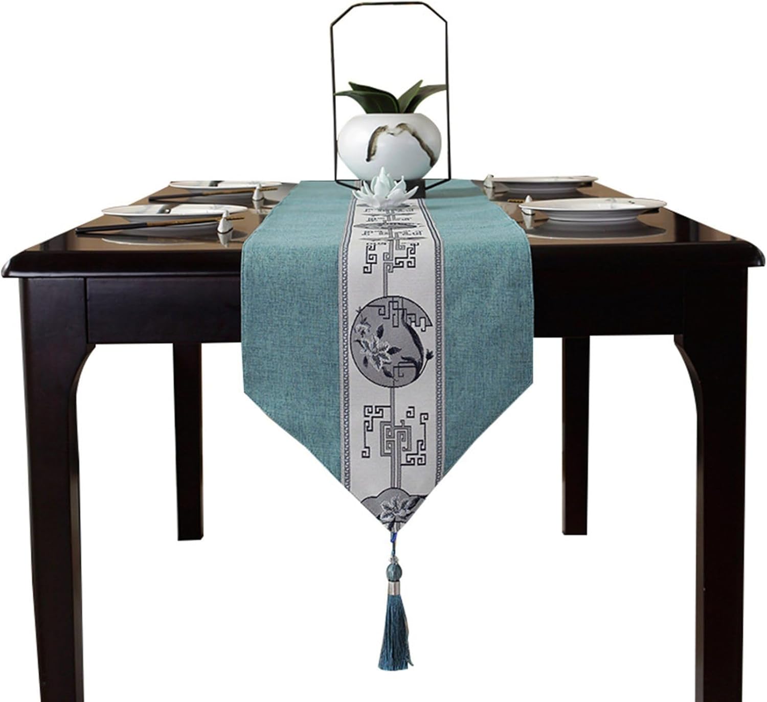 中国風テーブルランナー 茶卓掛け 防汚断熱 センターテーブルクロス テーブルフラグ 33*80cm おしゃれ 飾り 家庭用 業務用