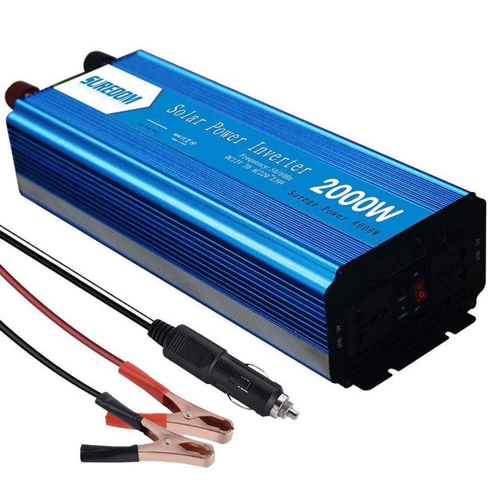 Onduleur voiture 2000W convertisseur idéal pour cuisiner et brancher au camping