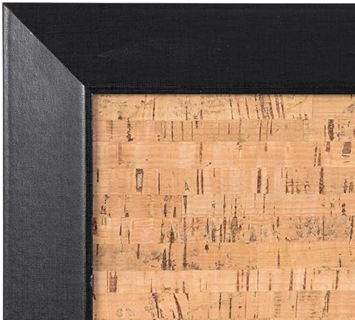 Miniatura 7 de MasterVision Tablón de anuncios de corcho natural, 18 x 24 pulgadas, marco Kamashi negro (SF0422581012)