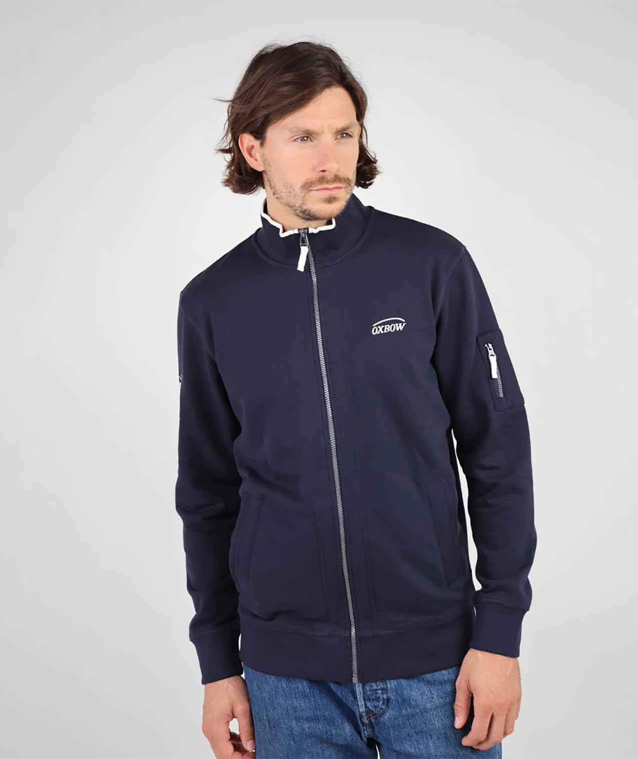 OXBOW Sweat Full Zip Essentiel SALTCOATS Essentials Hiver 2025 Zippé, sans Capuche, Uni