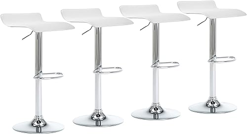 Miniatura 14 de NOBPEINT Taburete de bar giratorio ajustable con elevación de aire cromado contemporáneo, juego de 4 (gris) Gris,Todo negro,Negro,Tapizado grueso