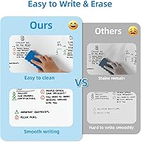 Vista 7 de VOWNER Double-Sided Magnetic Whiteboard, 72" x 40" Large Mobile Dry Erase Board, Reversible Rolling White Board with Aluminum Frame & Stand, for