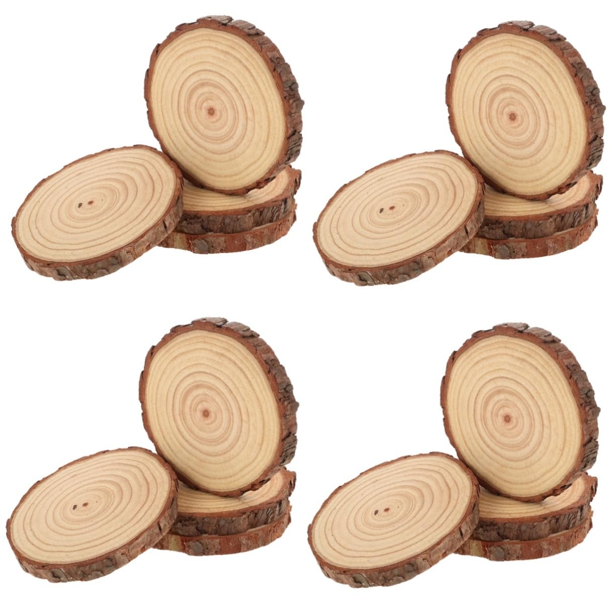 Operitacx 16stücke Naturholzscheiben Für Bastelarbeiten Unbehandelte Runde Holzplatten Dicke Für Malerei Hochzeiten Und Dekoration