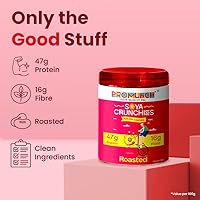 Vista 14 de PROMUNCH Bocadillo de Soja Asada Alto en Proteínas Saludable Sin gluten Paquete de 3, Sabor: Queso y Cebolla, Peri-Peri y Fideos Masala