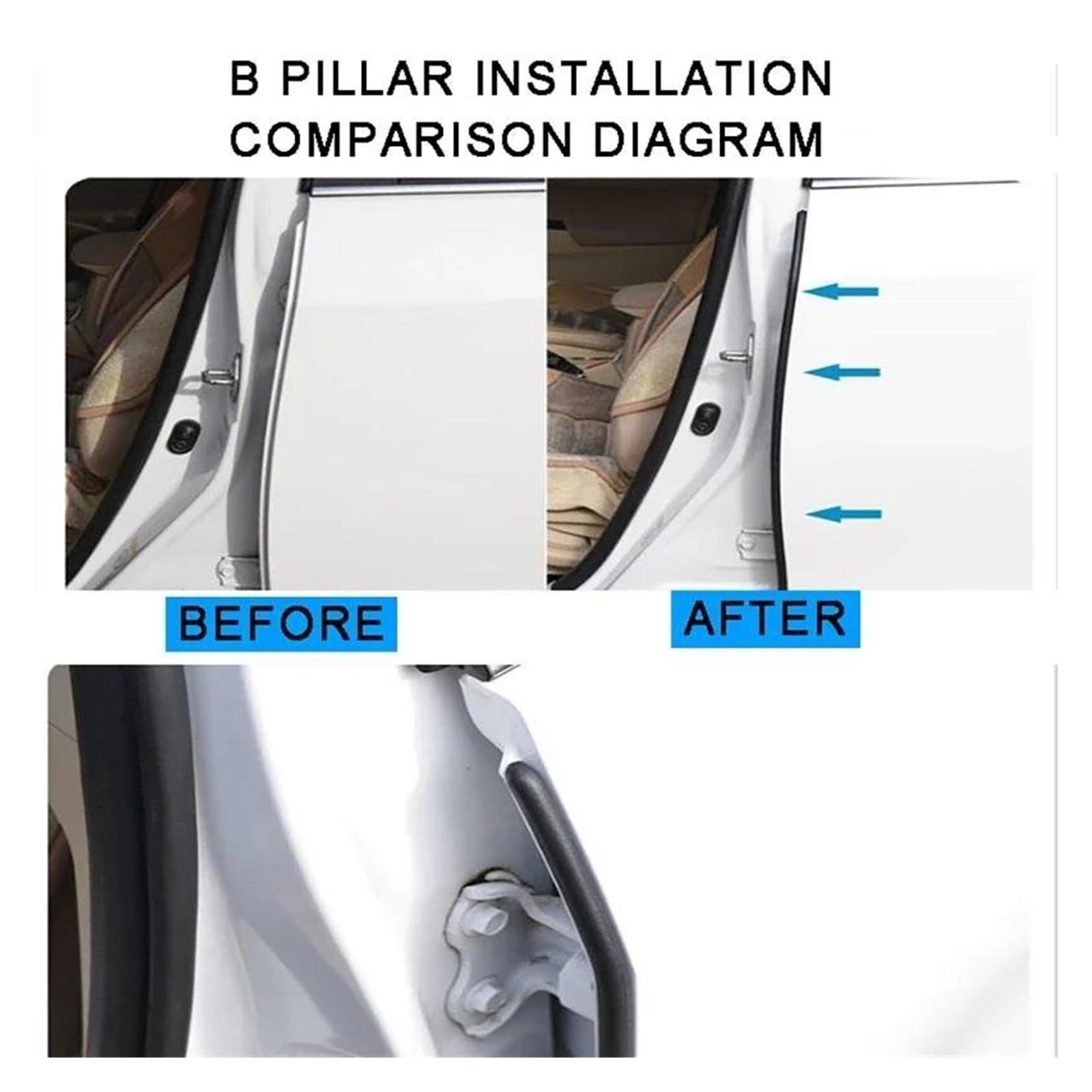 Guarnizione Porta Auto 11 pz Pieno Auto Porta Strisce Sigillanti Modanatura Gomma Guarnizioni di Isolamento Acustico Per Tesla Per Model 3 Y Tronco guarnizioni delle porte Guarnizioni per auto