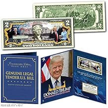 Merrick Mint DONALD TRUMP 45th INAUGURATION $2 Bill in Large 8x10 Collectors Photo Display