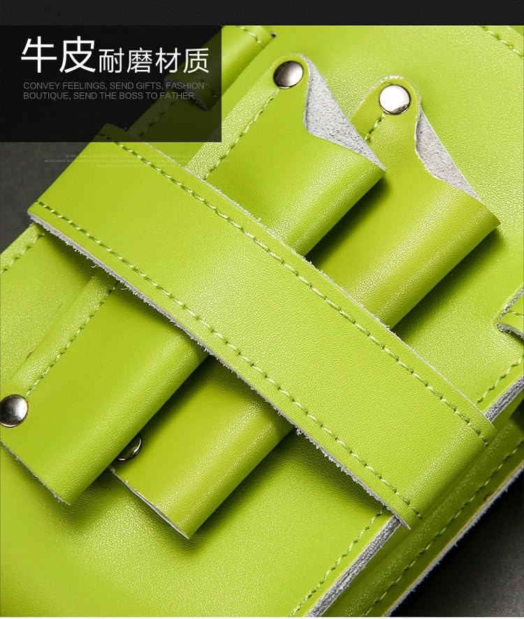torba fryzjerska, Torba na klipsy, fryzjerska, nożyczki, kabura, etui, pokrowiec, z paskiem talię, torba(Yellow)