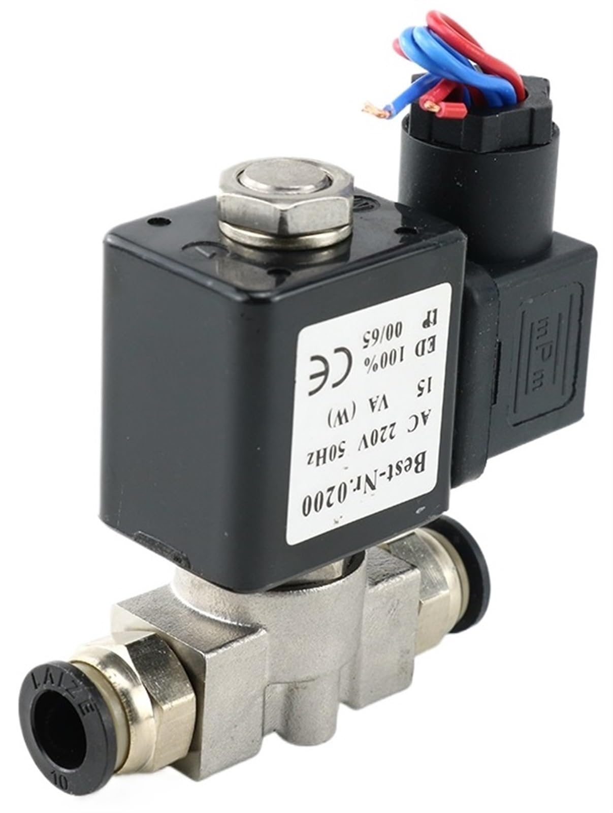 Électrovanne en acier inoxydable 1/4 DN8 durable pour fluides exigeants