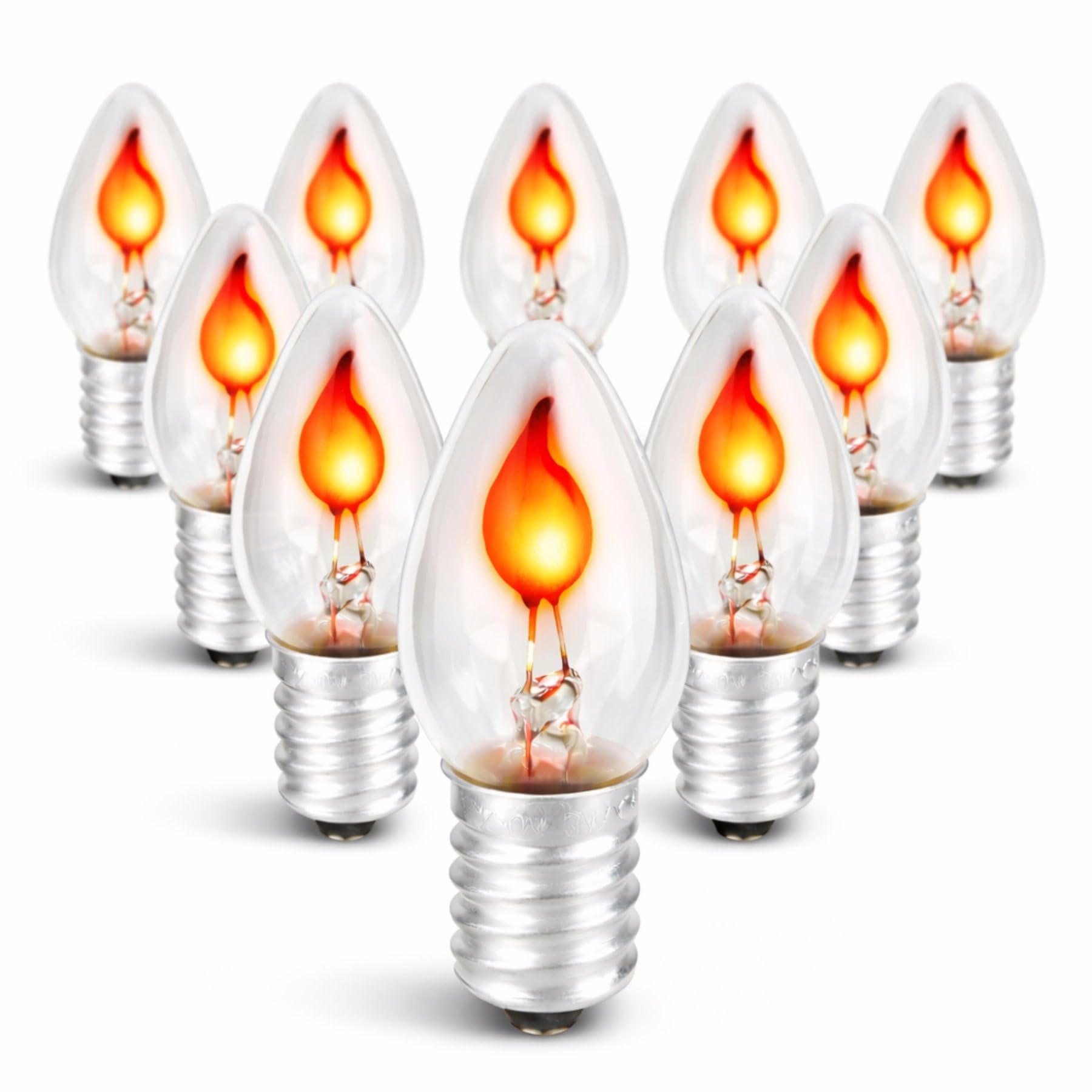 HAVA Confezione da 10 mini candele ambientali dimmerabili E14 3 W, candela tremolante