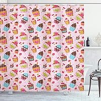 ABAKUHAUS Tenda Doccia Foresta Misteriosa 175x240 Cm Con Ganci - Tema Orrore Parco