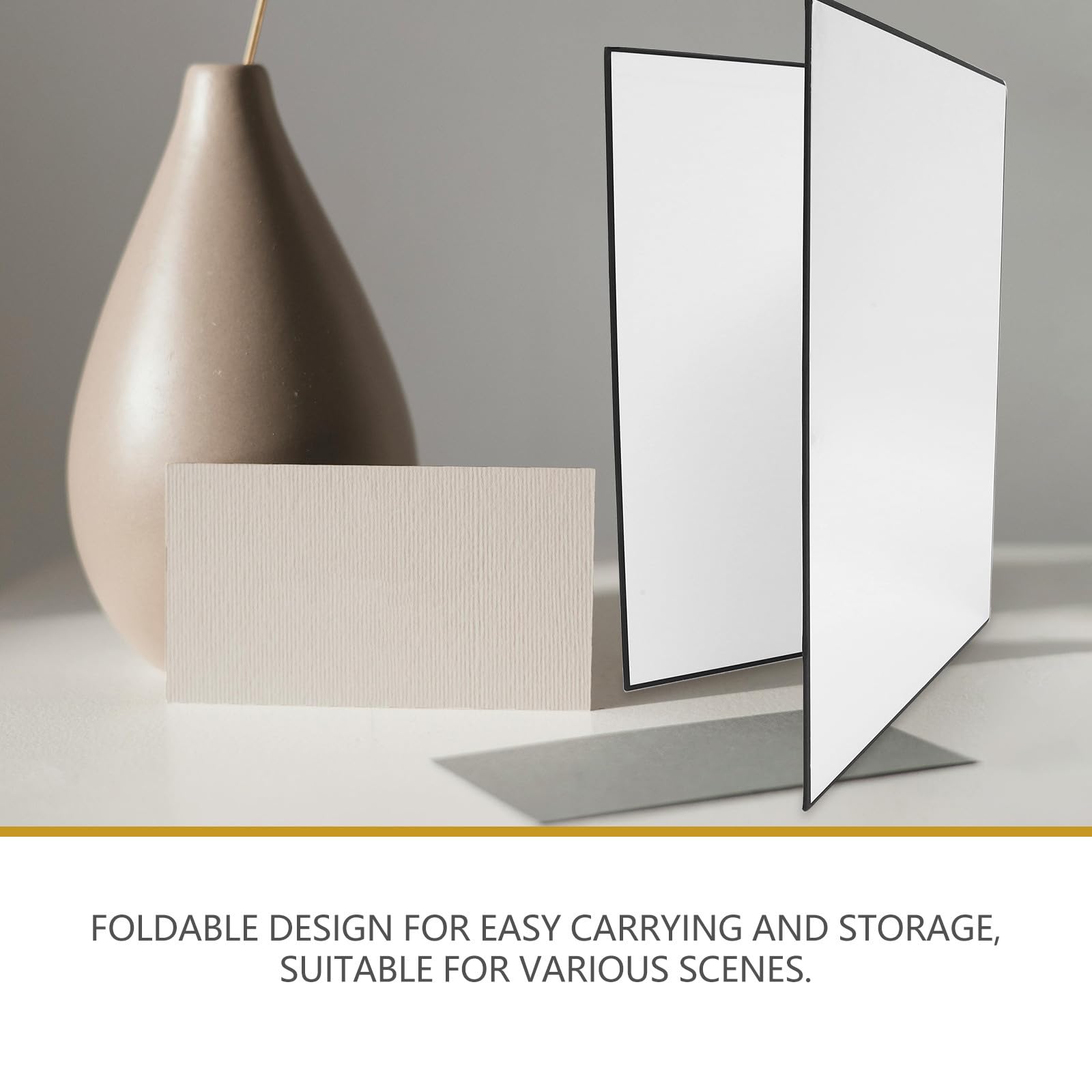 Reflector de Fotografía Plegable de Papel A3 para Mejorar Calidad y Ajustar Brillo en Estudio y Naturaleza Muerta