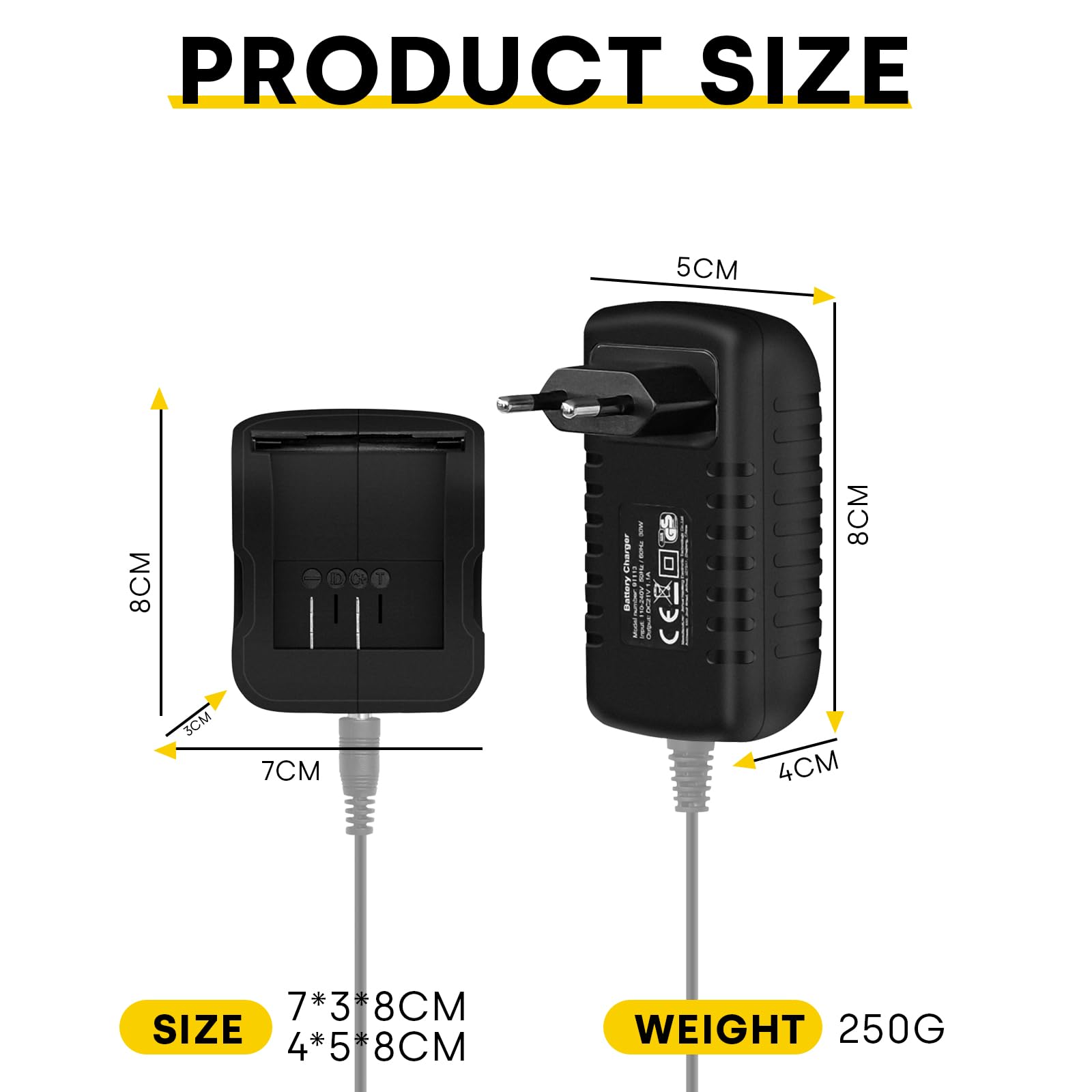 Ładowarka do akumulatorów, ENVENTOR 1,1 A do akumulatorów litowych ENVENTOR 20 V 2,0 Ah / 4,0 Ah