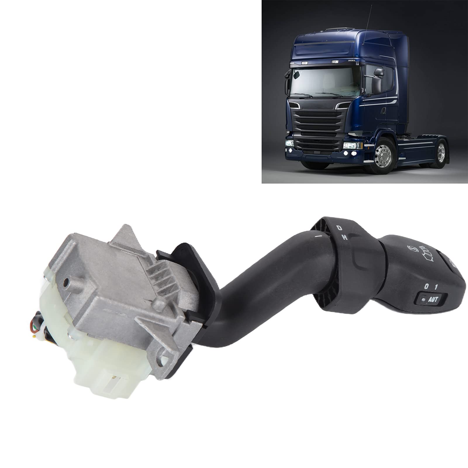 Cocoarm Interruttore Piantone Sterzo Interruttore Indicatori di Direzione ABS OEM 1913741 1548289 Sostituzione Diretta Facile Installazione per Autisti di Autobus Camion Serie R R400 R420 EURO 5