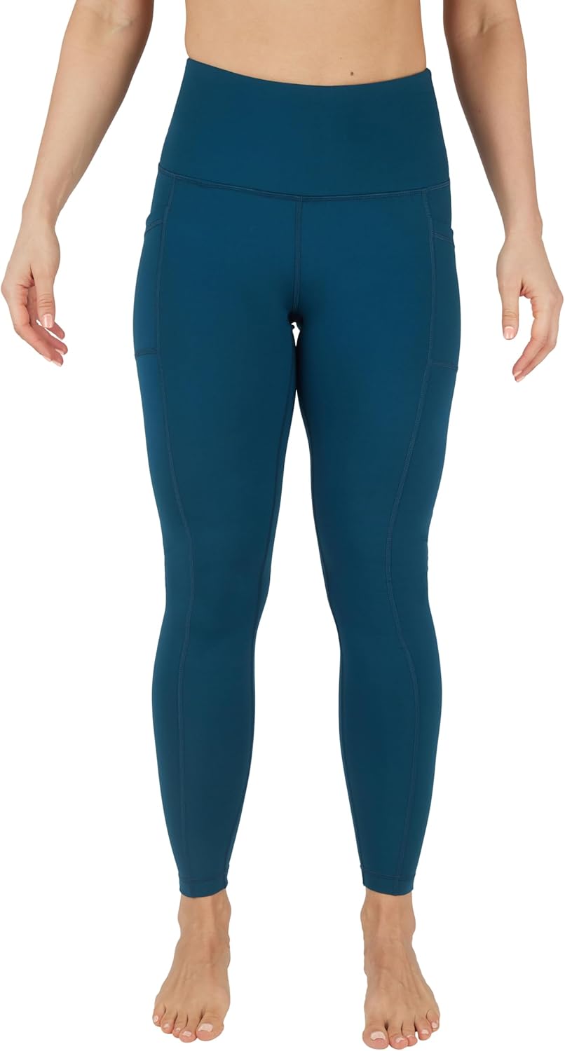 90 Degree By Reflex High Waist Fleece Lined Leggings with Side Pocket - Yoga Pants - Image 3