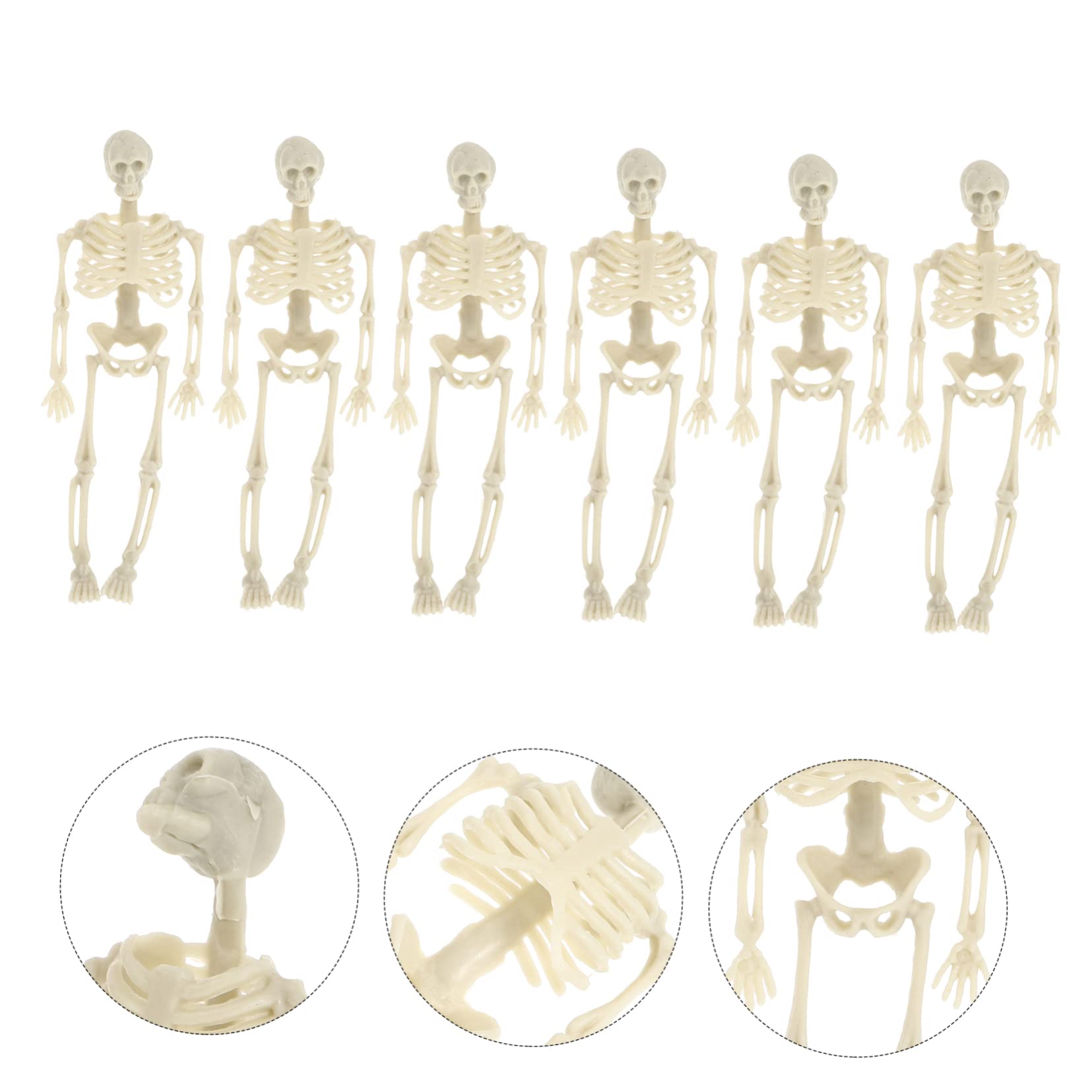BESTonZON 5 Set Decorazione A Forma E Scheletro Decorazioni Halloween A Forma Scheletro Striscione A Forma Torso Scheletro A 6 Pezzi * 5