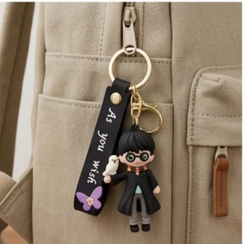 Image of Cute 3D Keychain | Keyring & Quirky Bag Charm | Hard Silicone, Unbreakable | Travel Essential | Kids Friendly | Strap & Bag Hook