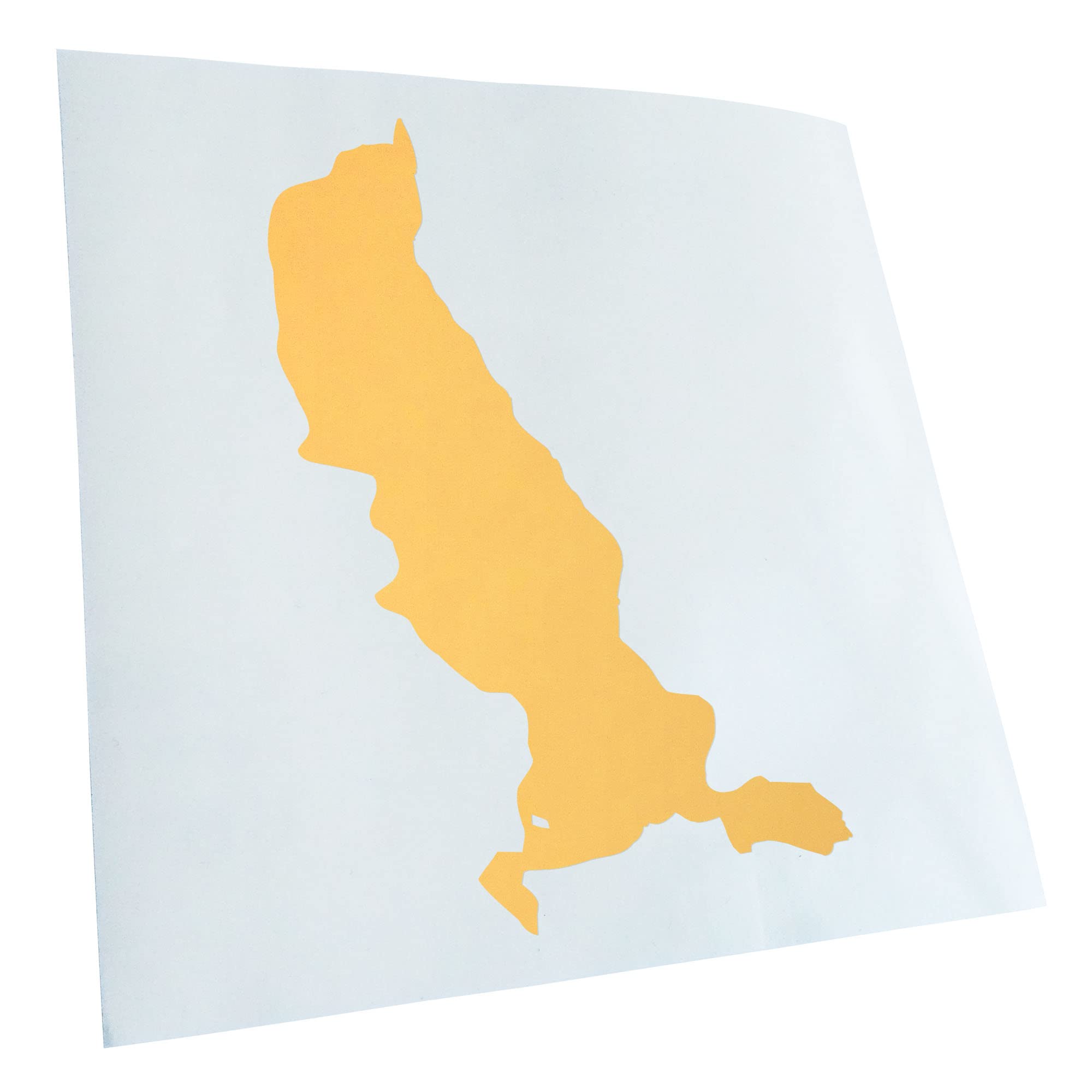 Kiwistar - Car Sticker - Cream - 50 x 31 cm Tegernsee Germany - Lake - Rear Window Car Sticker Weatherproof for Car Truck Moped Truck - Sticker Exterior Self-Adhesive Tuning Accessories for Windows