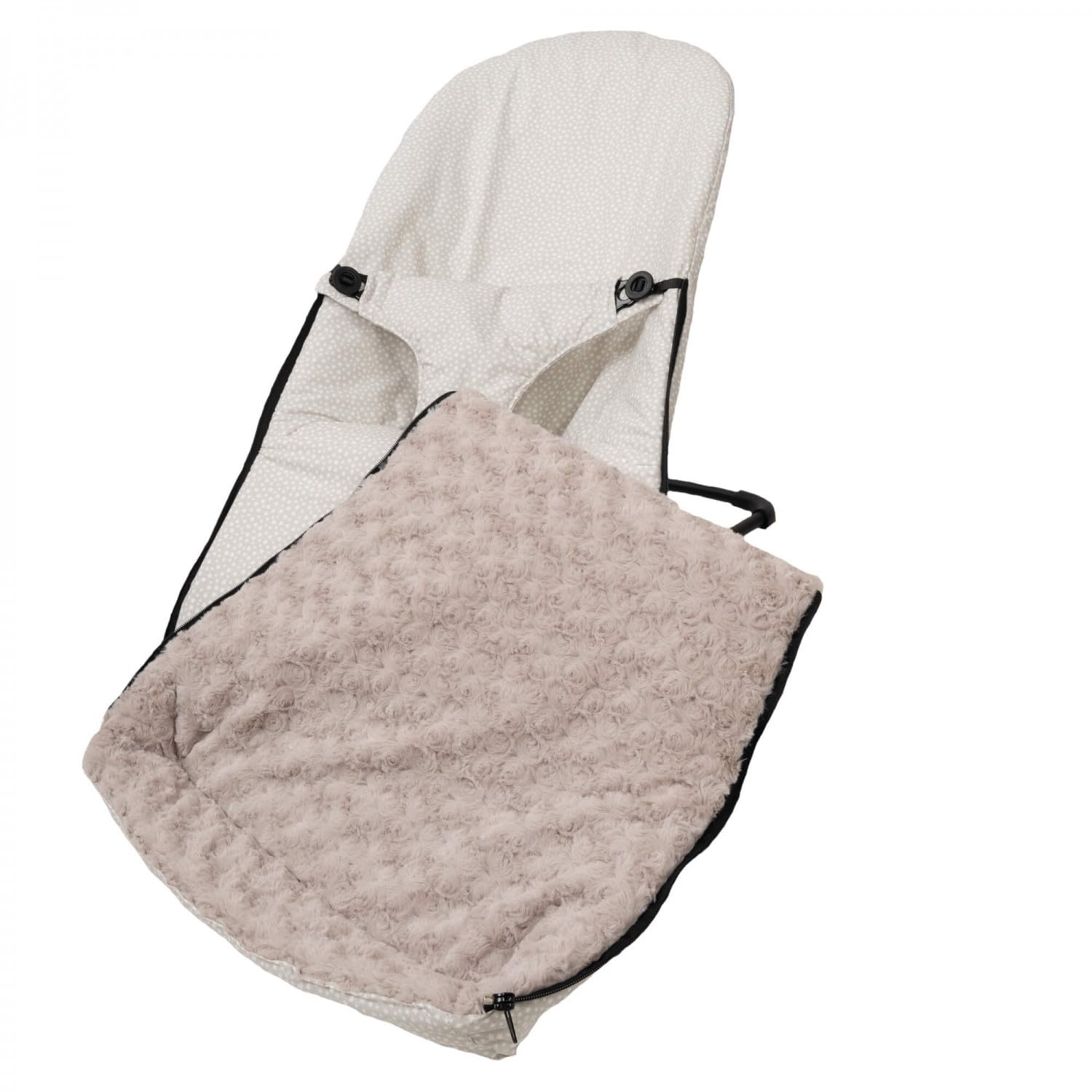Overtrek tas voor BabyBjörn Balance Soft (vervangt de originele vulling), hypoallergeen, zeer zacht, ademend (biologisch katoen) (beige ster