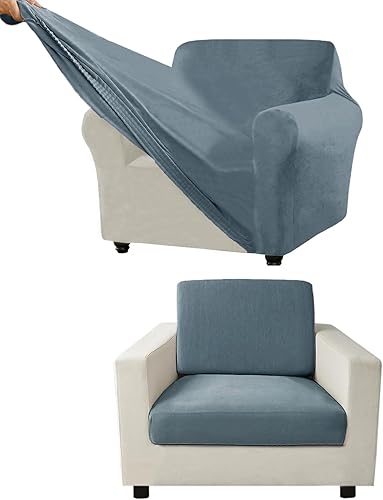 Miniatura 146 de Funda para Sofá de Terciopelo, Fundas Elásticas para Sofá para Funda Principal Separada/Respaldos y Cojines de Asiento, Funda para Sofá, para Fundas