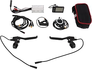 VGEBY Electric Bike Conversion Kit, Electric Bike Panel Controller Kit S866 Panel 15A Waterproof Controller Thumb Throttle Brake Handle Bike Conversion Kit Ride
