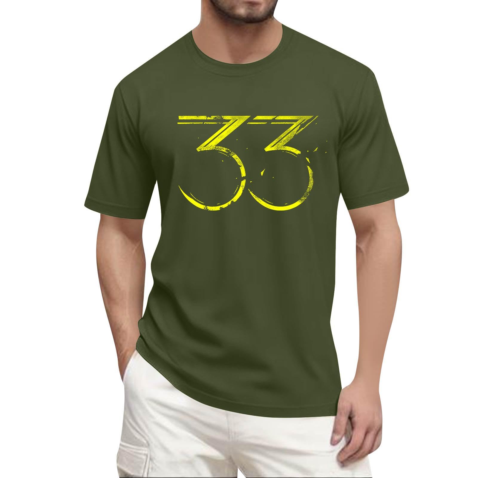 Unisex Expedition 33 Merch Clair Obscur Expedition 33 Game Shirt Printed Short Sleeves Top for Men Game Fans 02-Army Green XXL