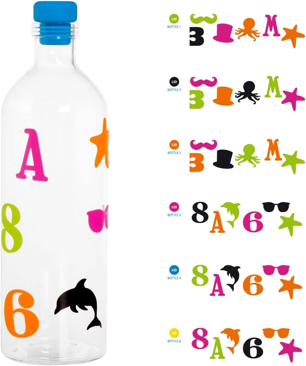 H&H Assorted Borosilicate Bottle ML1000