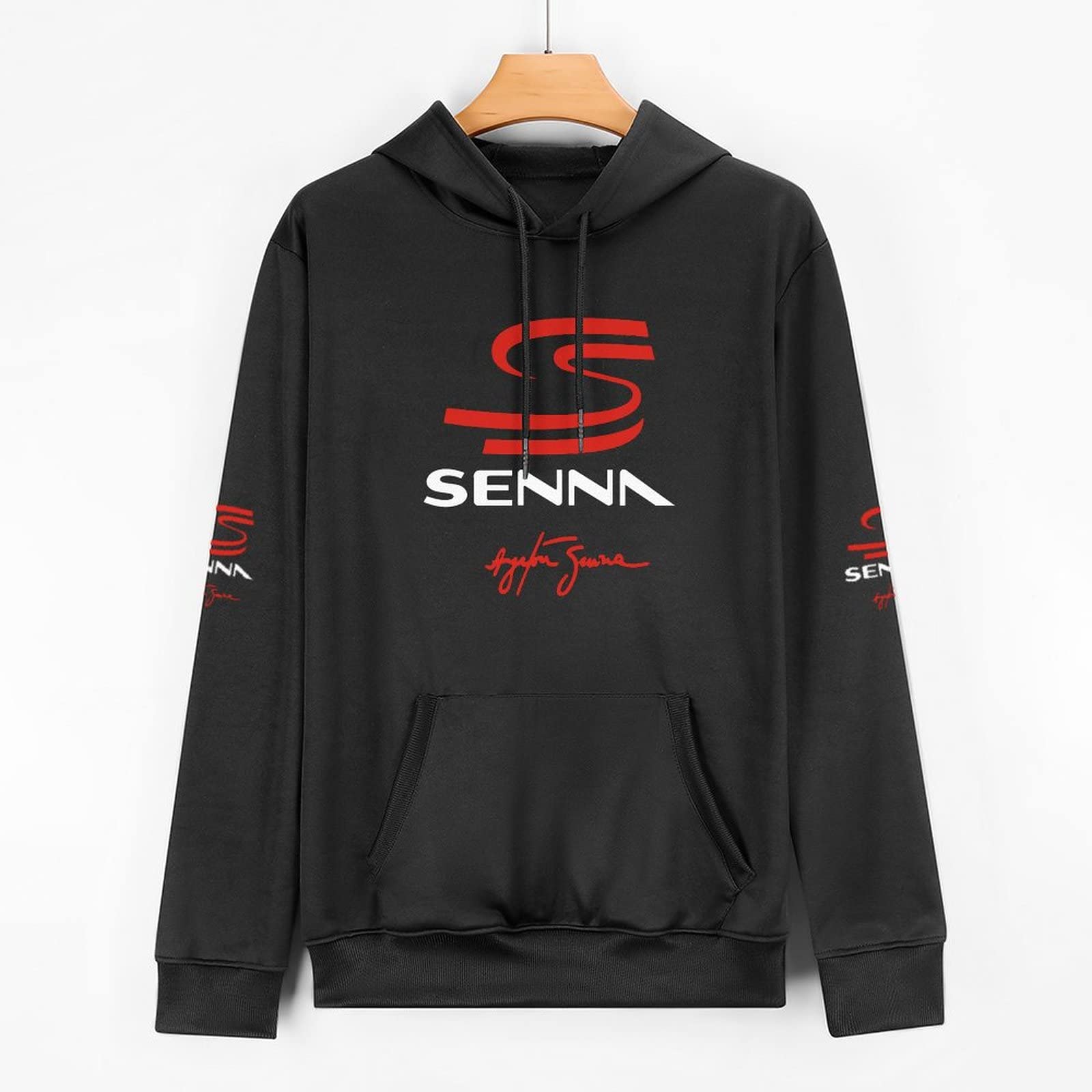 Amazon.co.jp: パーカー メンズ アイルトン セナ Ayrton Senna 長袖 黒 