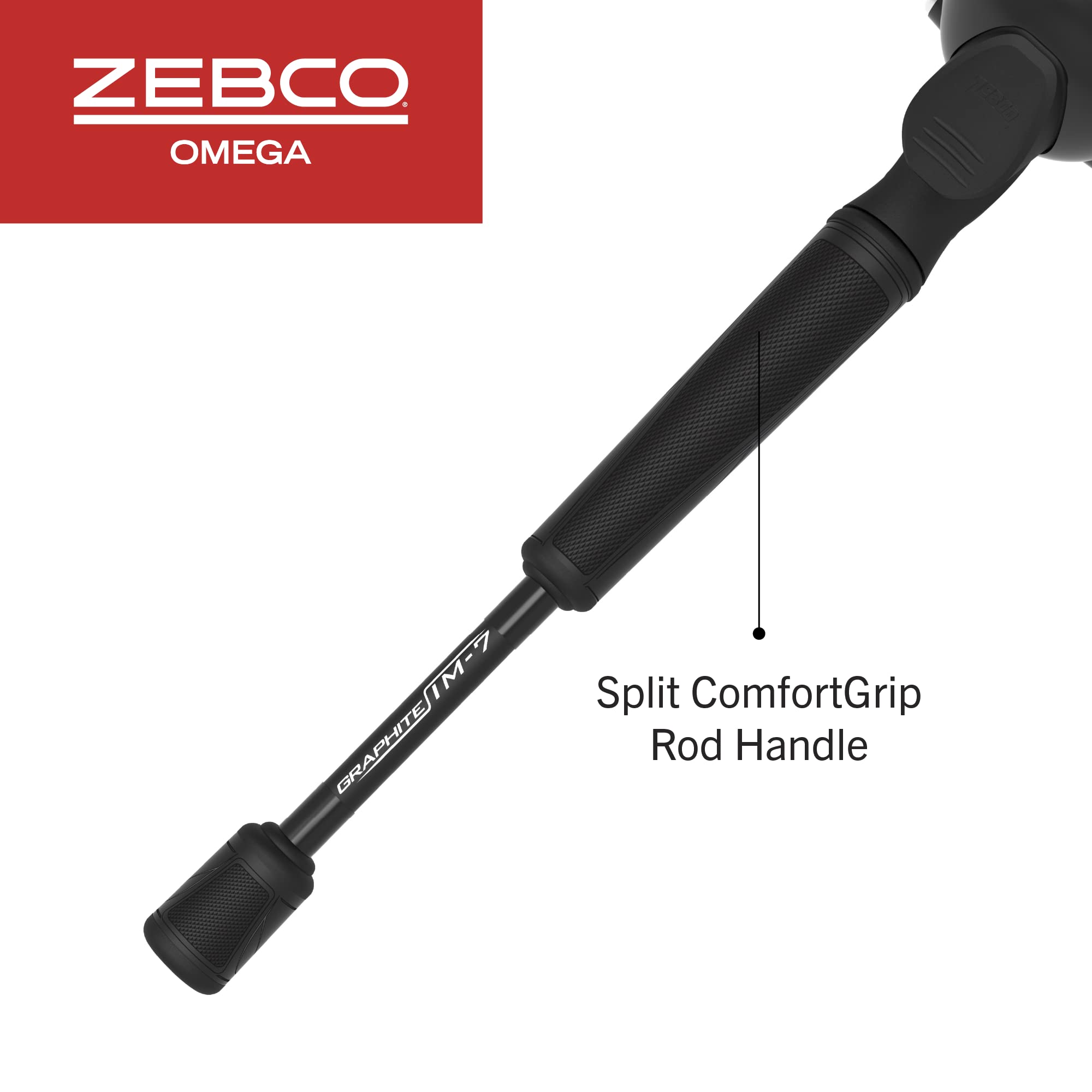 Buy Zebco Omega Pro Spincast Reel and Fishing Rod Combo, IM6 Graphite