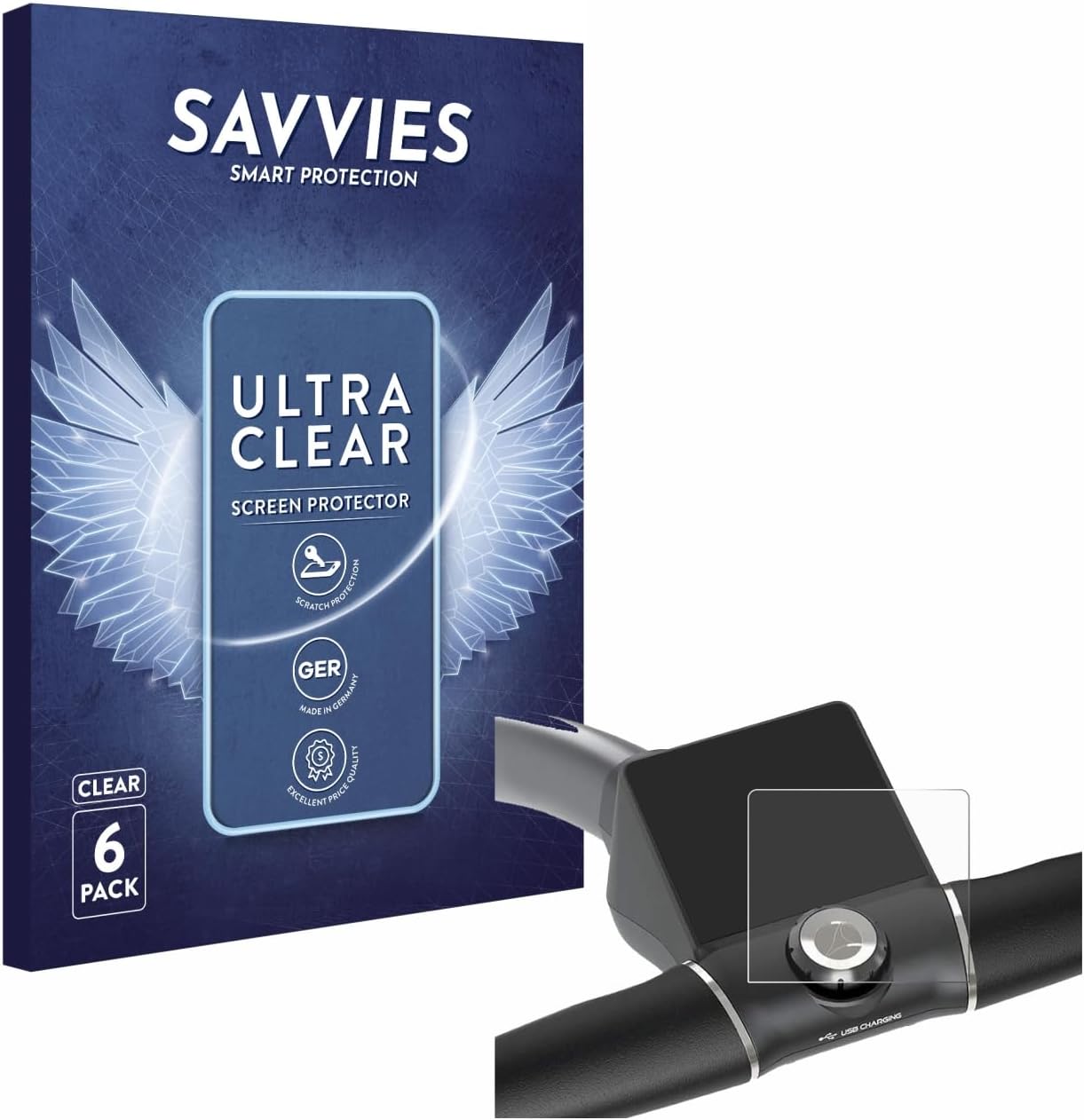 Savvies 6 Pack Screen Protector compatible with Motocaddy M5 GPS