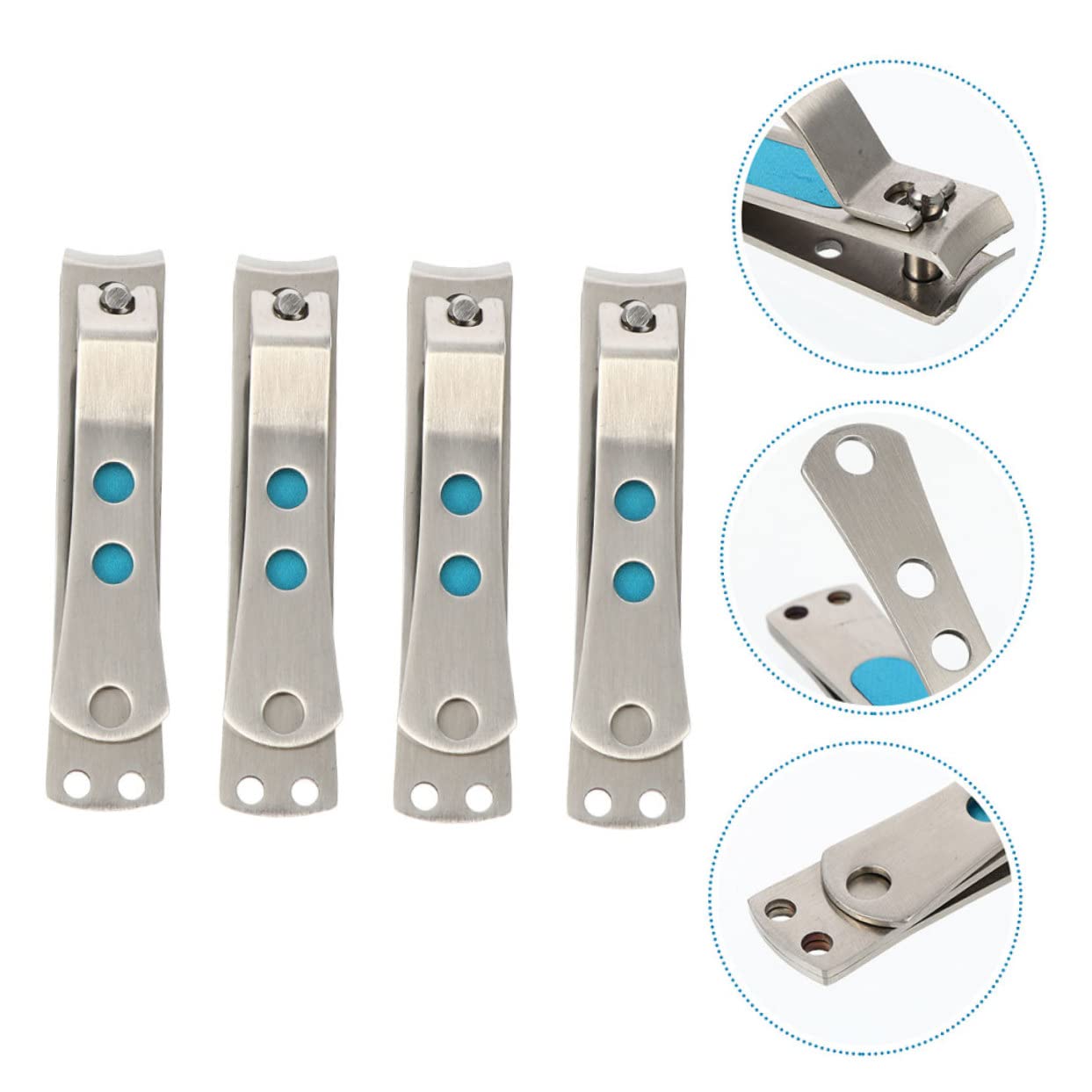 Healeved 8pezzi Professionale Di Tronchesi Per Unghie Acciaio Inossidabile Manicure e Pedicure Di Precisione Strumenti Per La Delle Unghie Adatto Per Uso Quotidiano