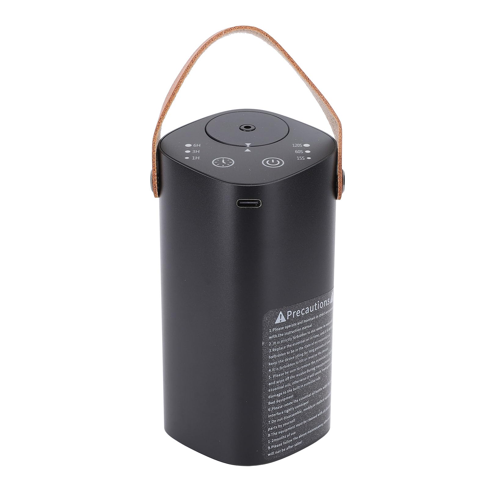 GOWENIC Diffusore di Oli Essenziali Senza Acqua per Auto, Diffusore di Aromaterapia Portatile in Alluminio con Timer, Macchina per Fragranze per Auto a Basso Rumore per Ufficio Camera da Letto, di