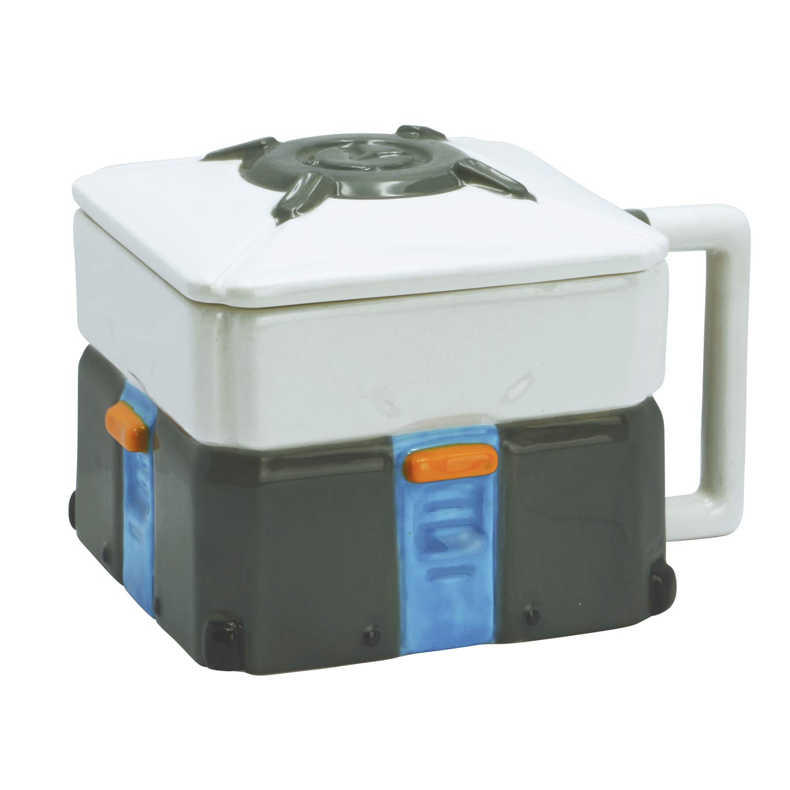 ABYSTYLEOverwatch Lootbox 3D Ceramic Coffee Tea Mug Holds 17 Fl Oz Video Game Office Drinkware Home Kitchen Merch Gift