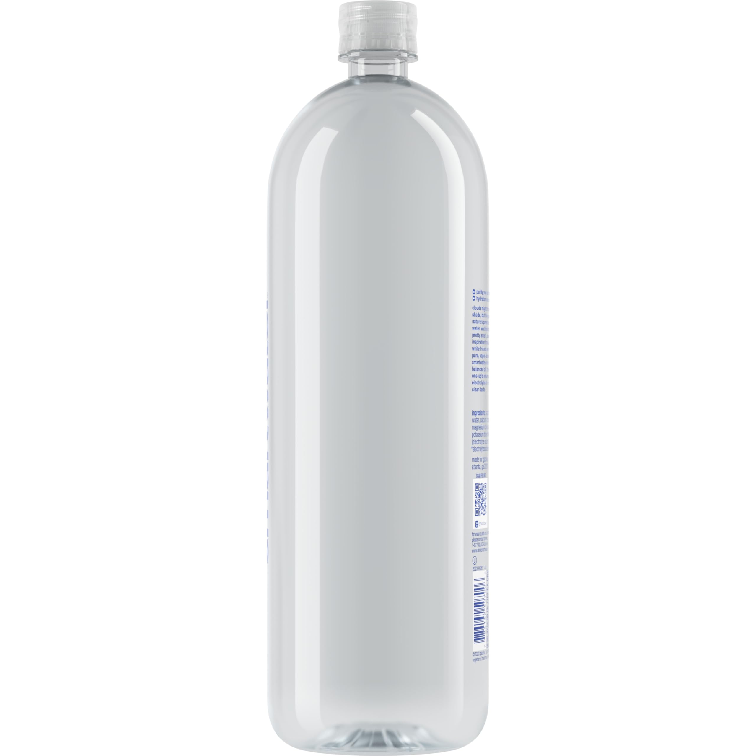 smartwater vapor distilled premium water bottle, 1.5 Liter Bottle