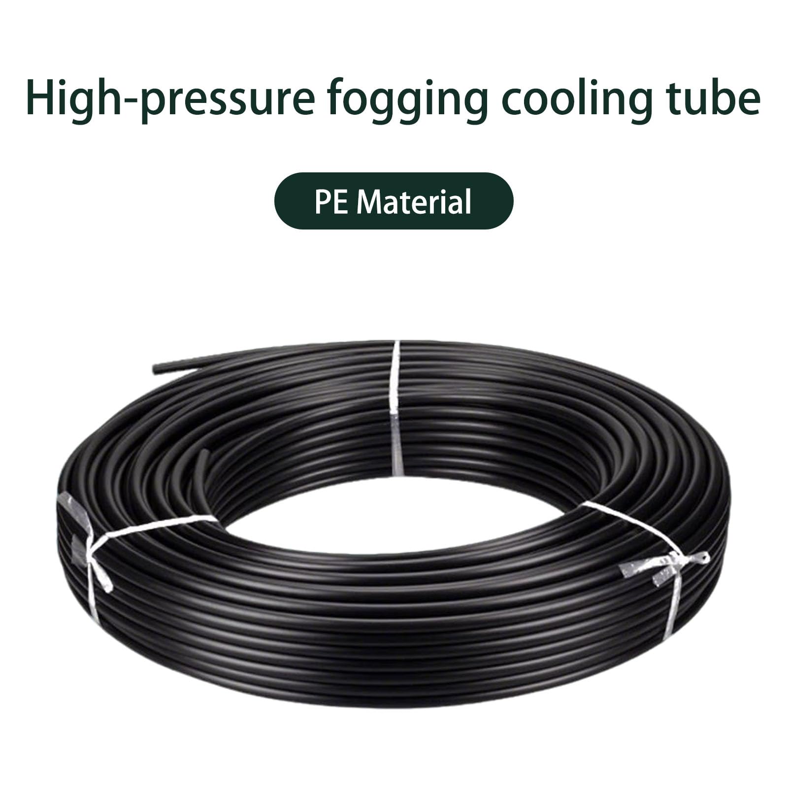 Tubo per microirrigazione, Tubo di microirrigazione nero for irrigazione da giardino, gocciolamento, microgetti, irrigatori, 5-100 m(50m(164ft))