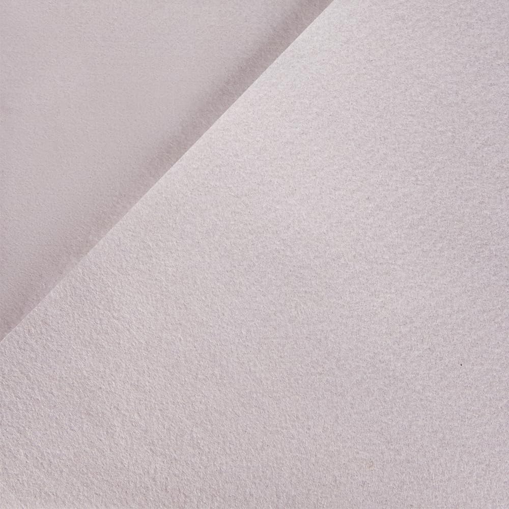 Felt Fabric Squares 10 Pack – 10"x10" (25x25cm) – White Wool Blend – Soft Craft Felt for Sewing, DIY Projects