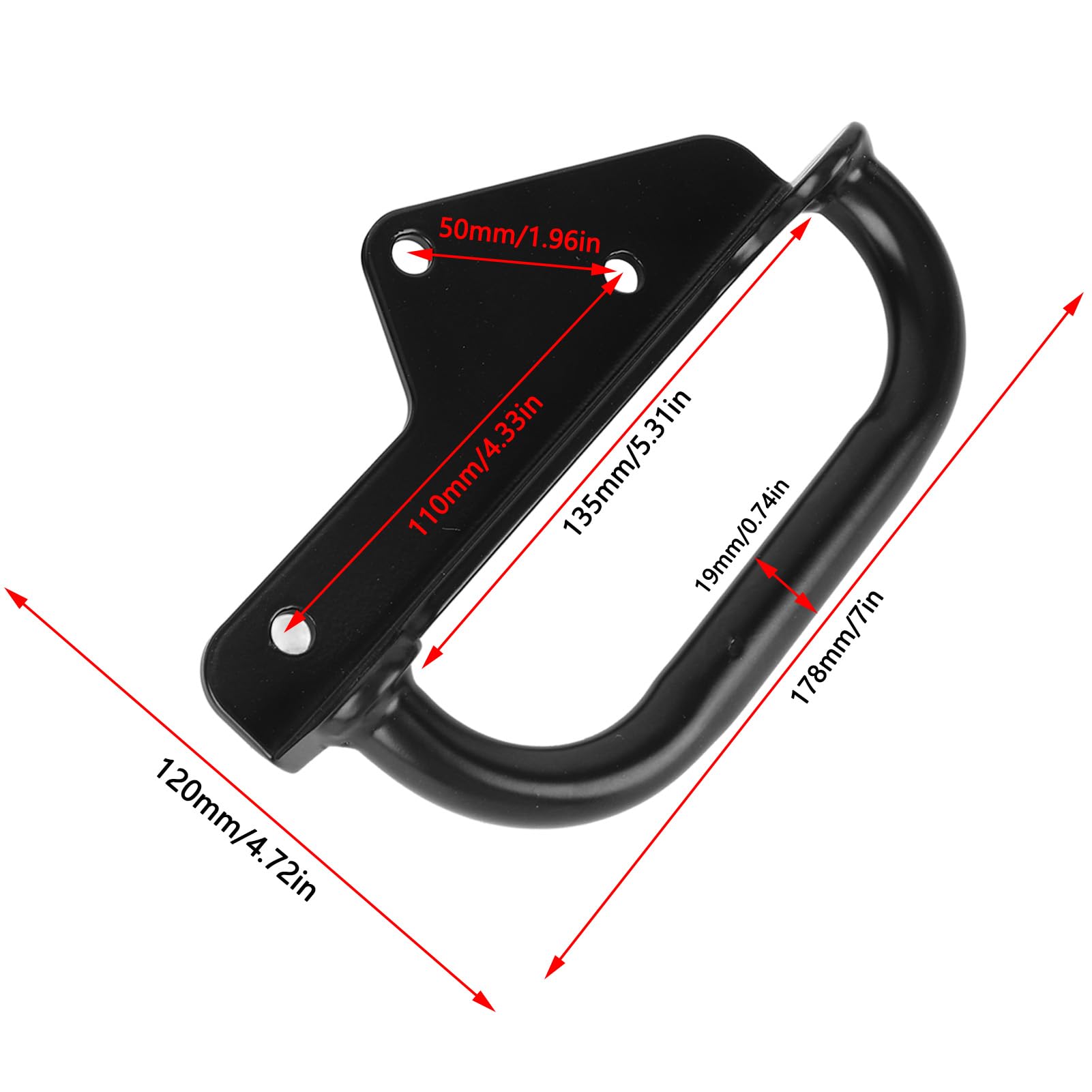 Mango de Pasajero de Motocicleta para XSR 900 2022 2023, Manillar de Barra de Tanque de Gasolina para Pasajero Trasero de Motocicleta para XSR 900 2022 2023, Experiencia de