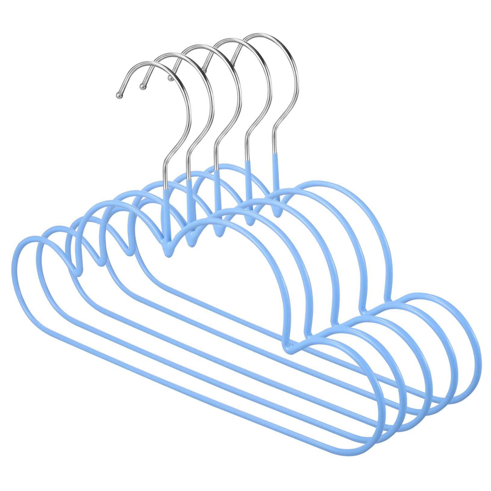 MUCKLILY 5pcs Cloud Shape Hangers Non Slip for Clothes for Nursery Closet Organization