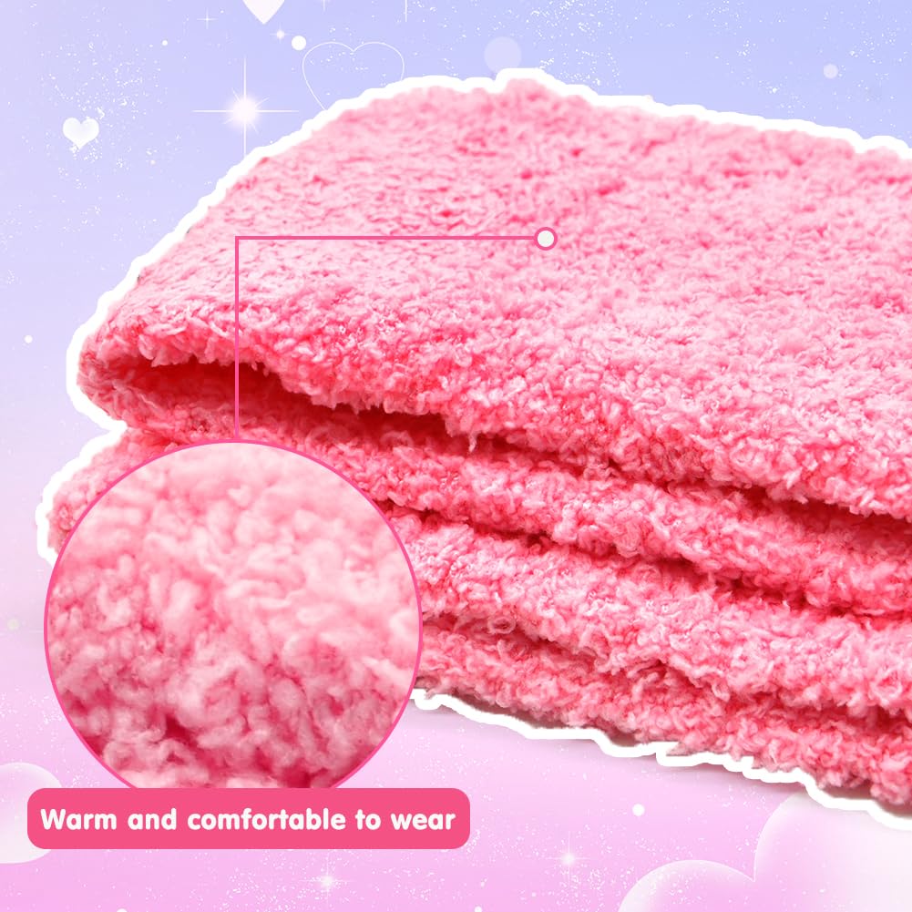 SwirlColor Skarpety na 18. urodziny dla dziewczynek, ciepłe, wygodne skarpety do łóżka, nadające się do prania, prezenty urodzinowe dla dziewcząt w wieku 18 lat, różowy, 5