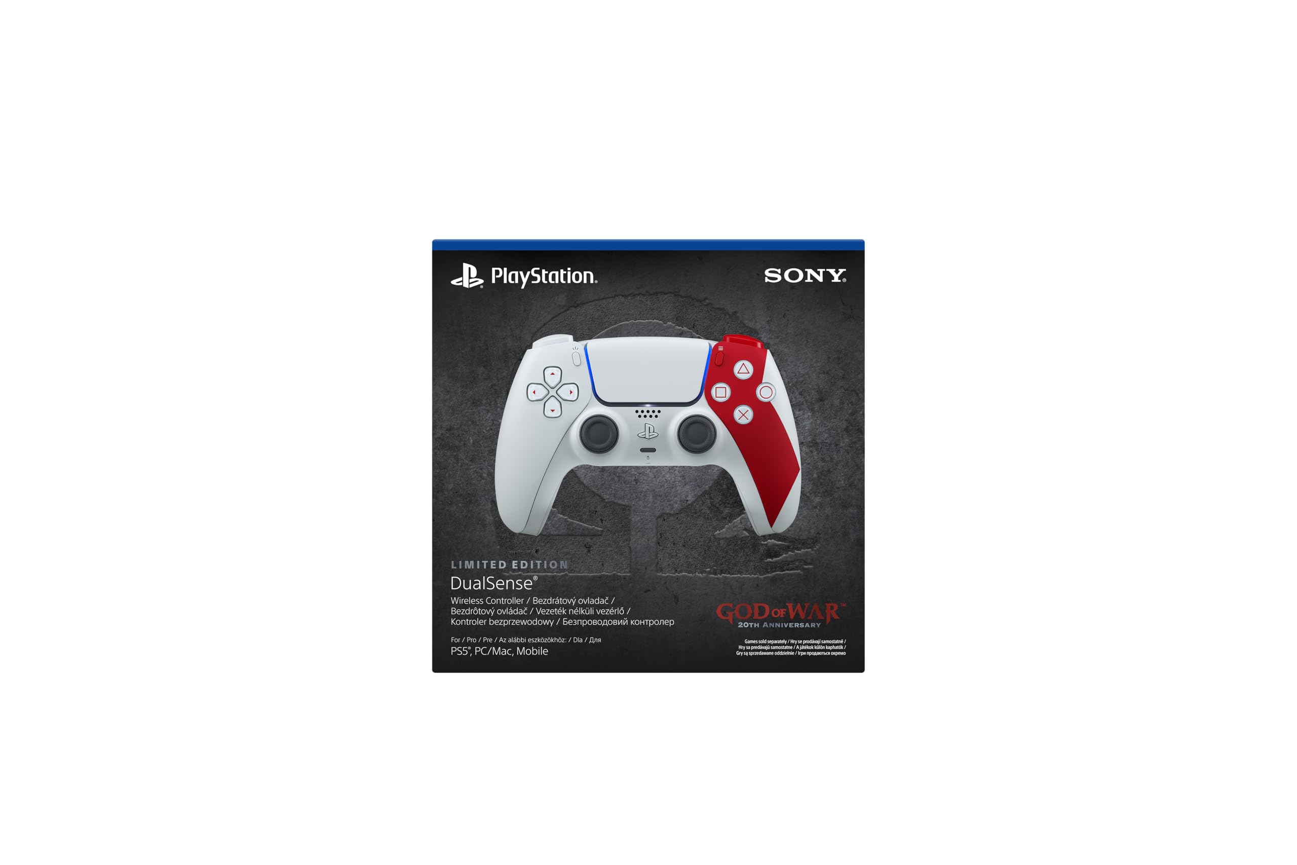 PlayStation 5 DualSense Wireless Controller God of War 20th Anniversary Limited Edition - UAE Version