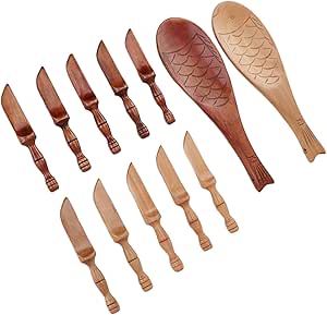 Amazon.com: HOHXFYP Wooden Butter Spreaders, Set of 12 Solid Wood ...