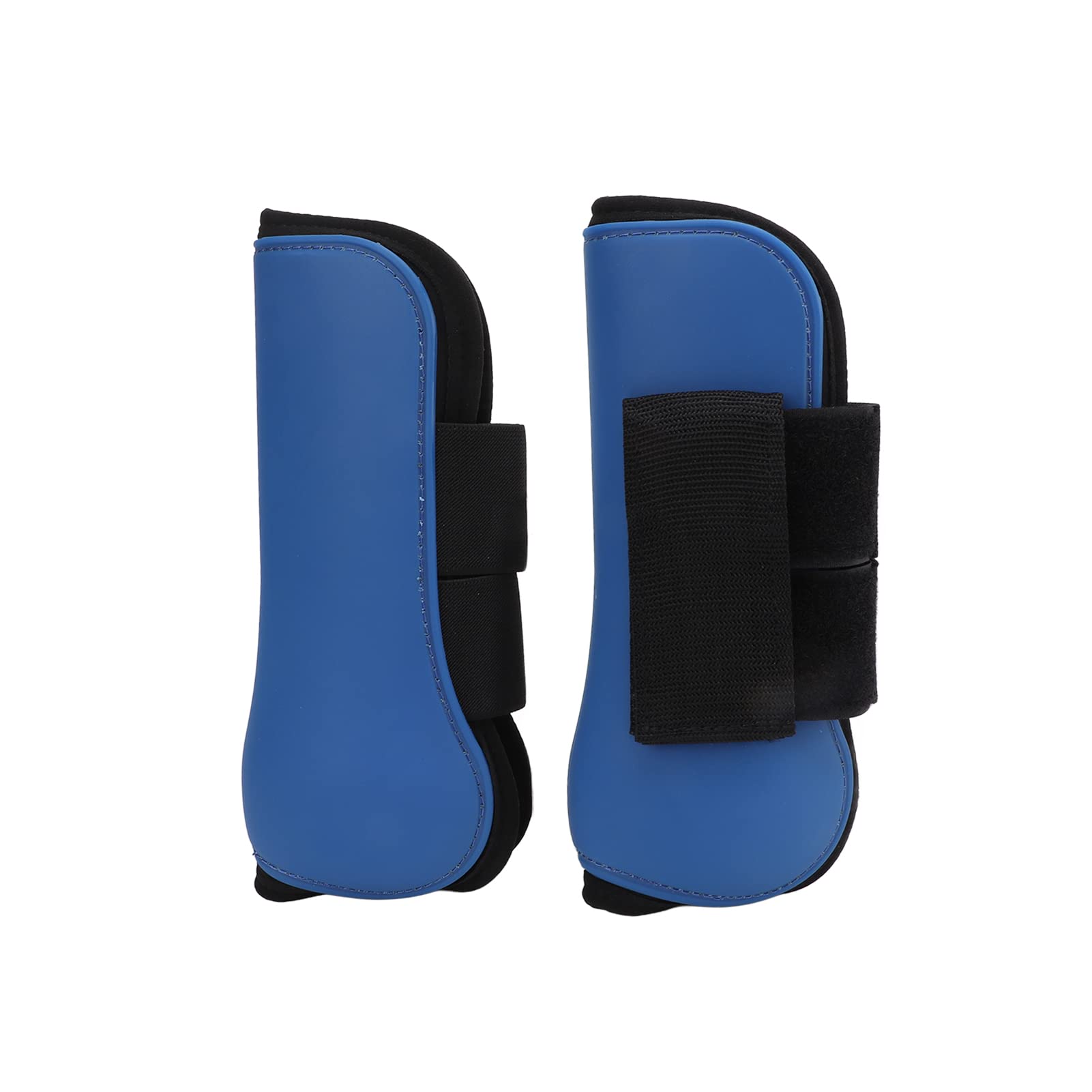 Juego de 4 botas de piel sintética para patas delanteras y traseras, con acolchado interior acolchado para proteger los tendones para un ajuste seguro al montar y