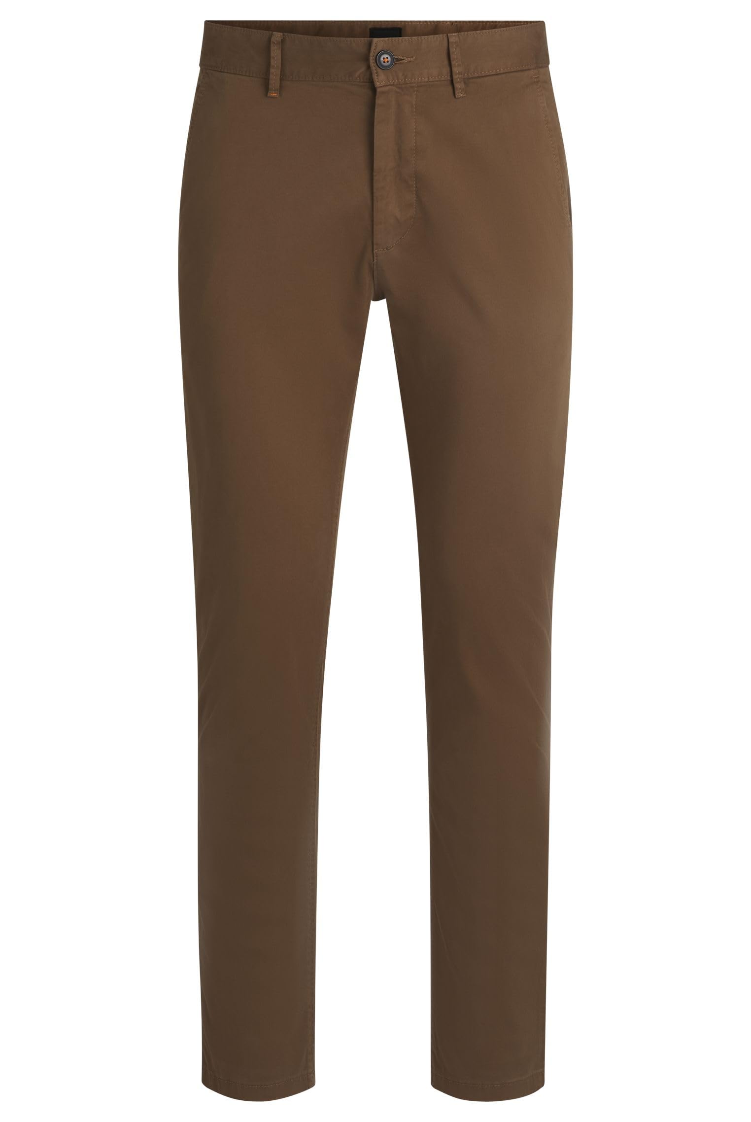 BOSS Mens Chino Slim Slim-fit Chinos in Stretch-Cotton Satin