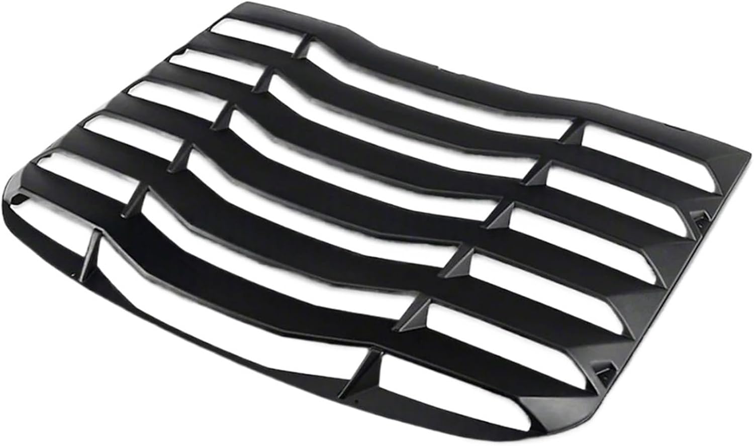 Car Rear Window Decorative Louver Air Outlet Diffuser Shutter Grill Cover Compatible With Ford Mustang 2015-2021(ABS Gloss Black)