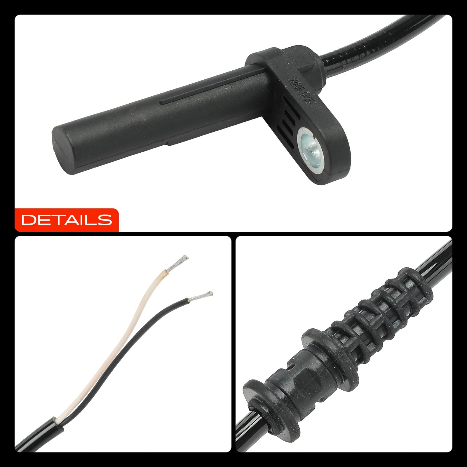 Frankberg Sensore ABS Sensore di velocità ruota posteriore sinistro 2 Poli | A4635401917; Compatibile con: Classe G Cabriolet W463, Classe G W463